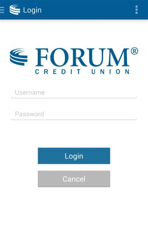 forum credit union login forgot password